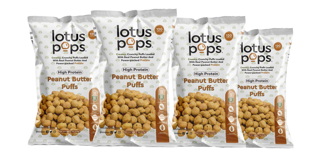 NEW! High Protein Peanut Butter Puffs - Lotus Pops